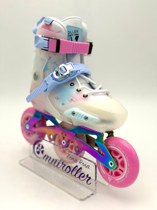 Patines en linea Freeskate VRoller X1 3W Rosa Tornasol