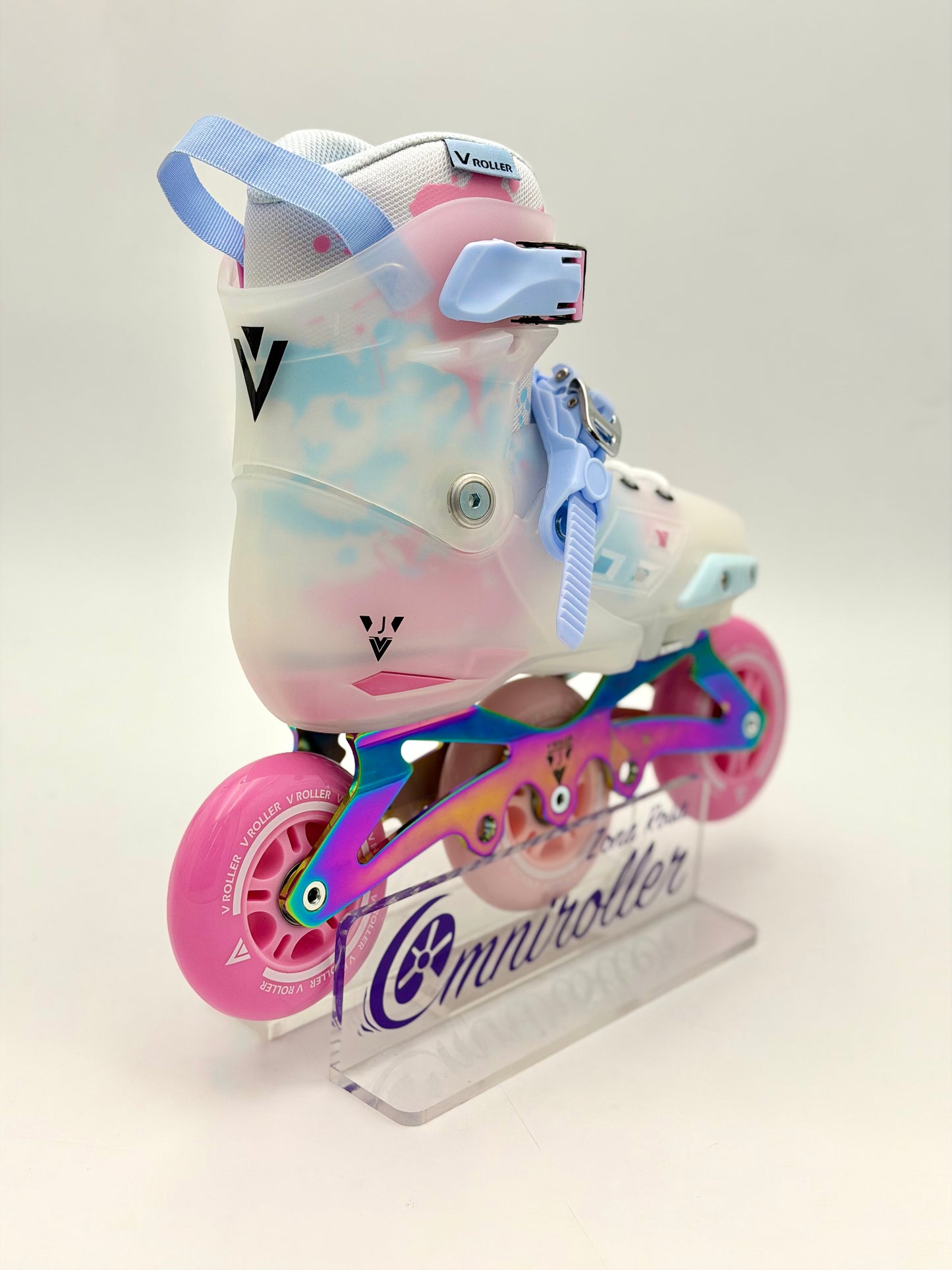 Patines en linea Freeskate VRoller X1 3W Rosa Tornasol