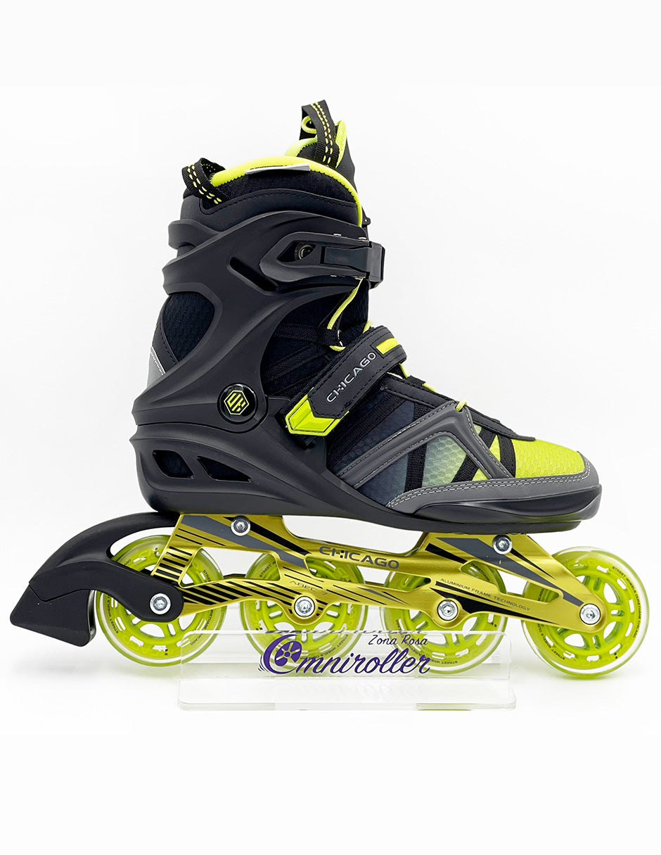 PATINES EN LINEA CHICAGO 3 EN 1 COLOR NEGRO – ZONA ROLLER