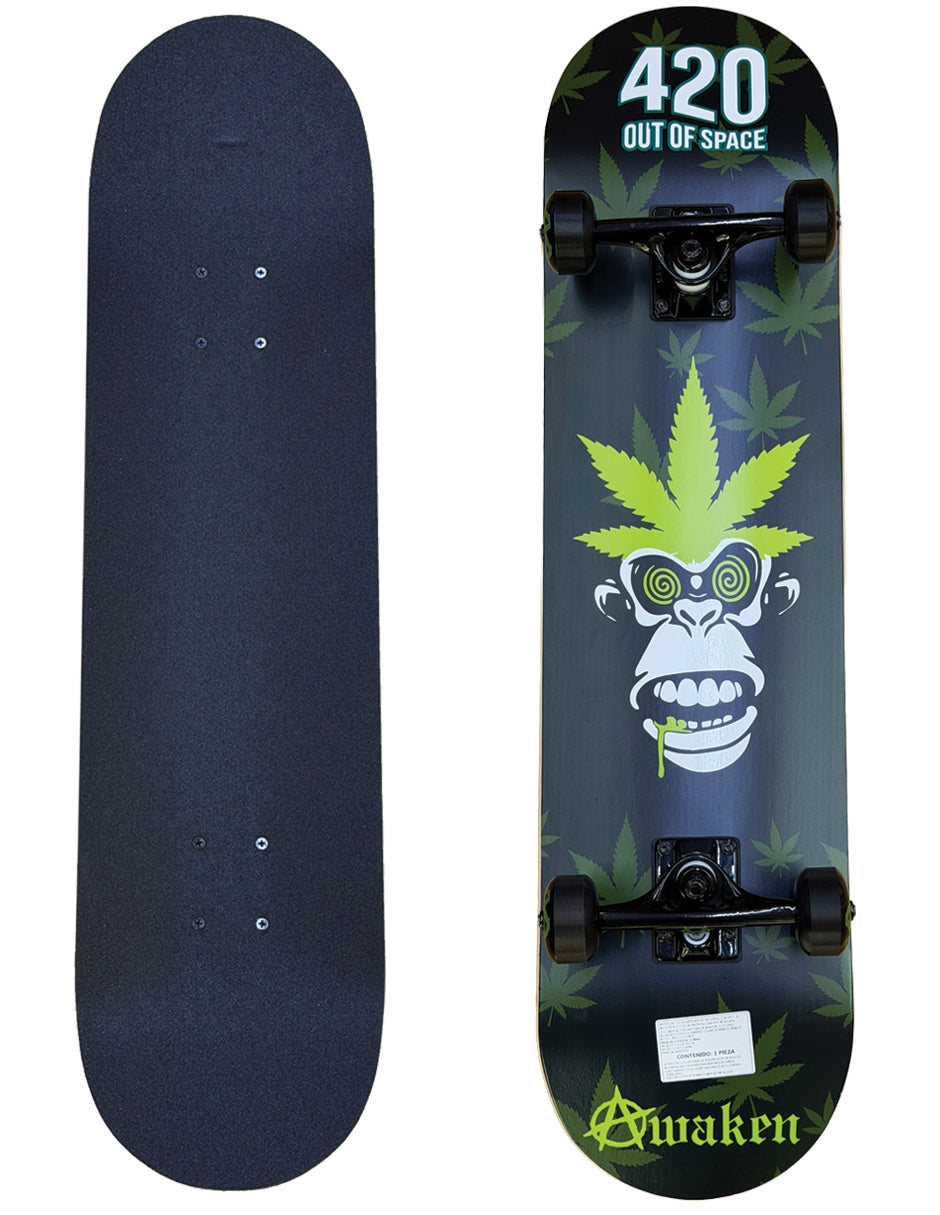 Patineta Awaken Pro Skate Smokin' Monkey
