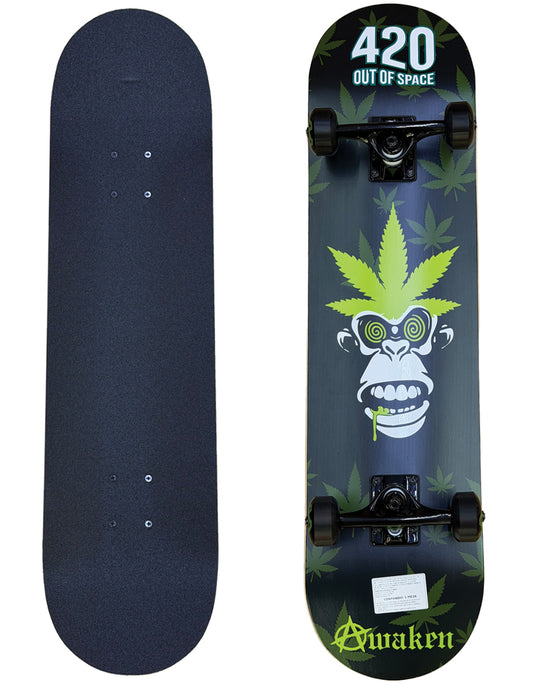 Patineta Awaken Pro Skate Smokin' Monkey