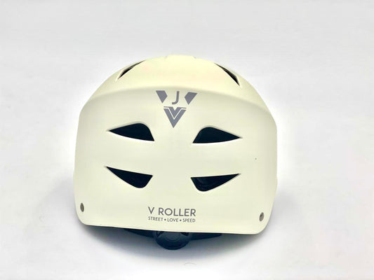 Casco para patinaje VRoller Crema