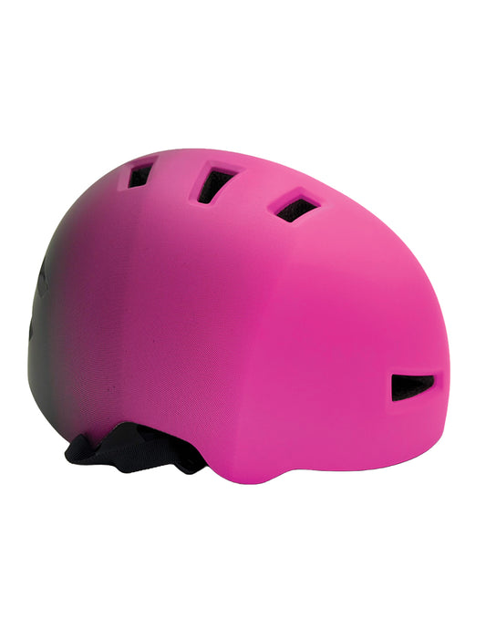 Casco para patinaje VRoller Rosa con Negro LED