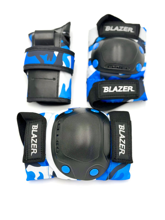 Equipo de protecciones Muñequeras, Coderas y Rodilleras Blazer Sport Azul