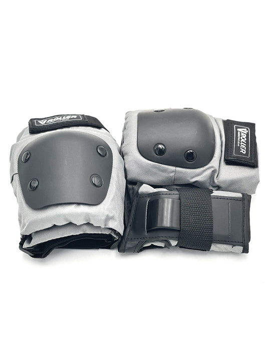 Equipo de protecciones Muñequeras, Coderas y Rodilleras VRoller Gris