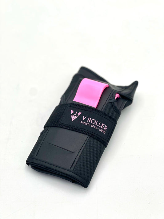 Equipo de protecciones Muñequeras, Coderas y Rodilleras VRoller Rosa
