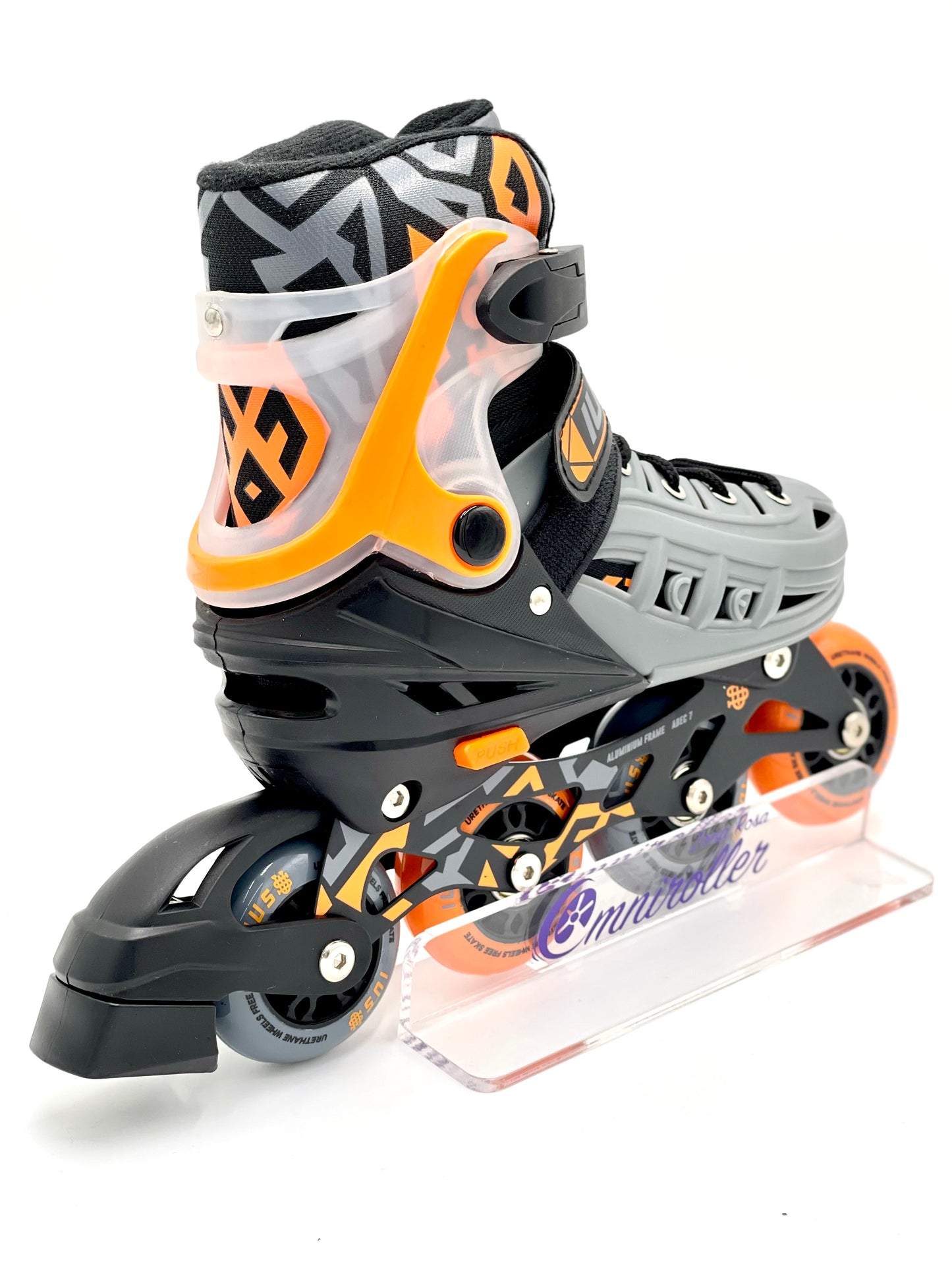Adjustable Fitness Skate Kit with IUS Orange Protections