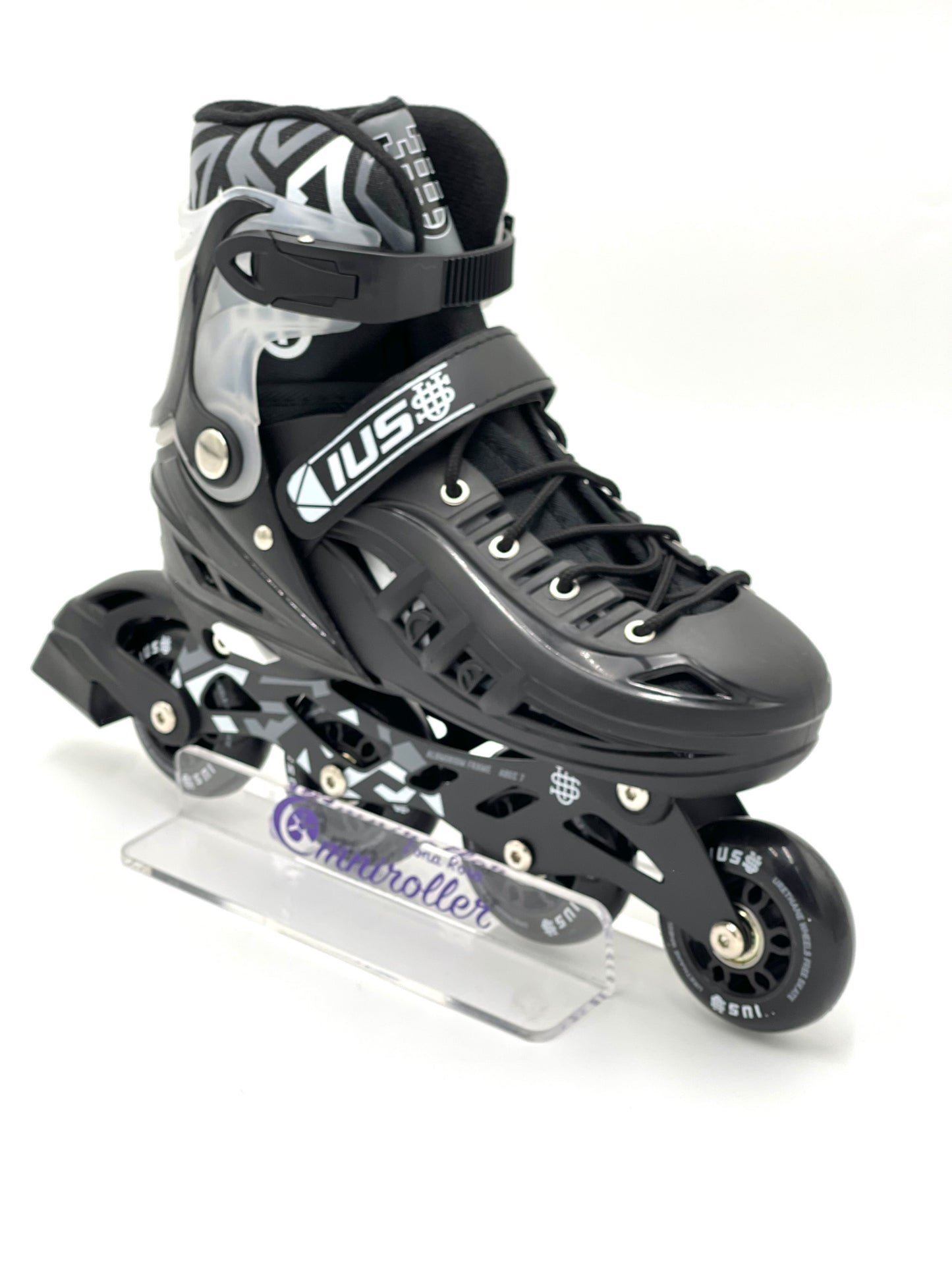 Adjustable Fitness Skate Kit with IUS Black Protections