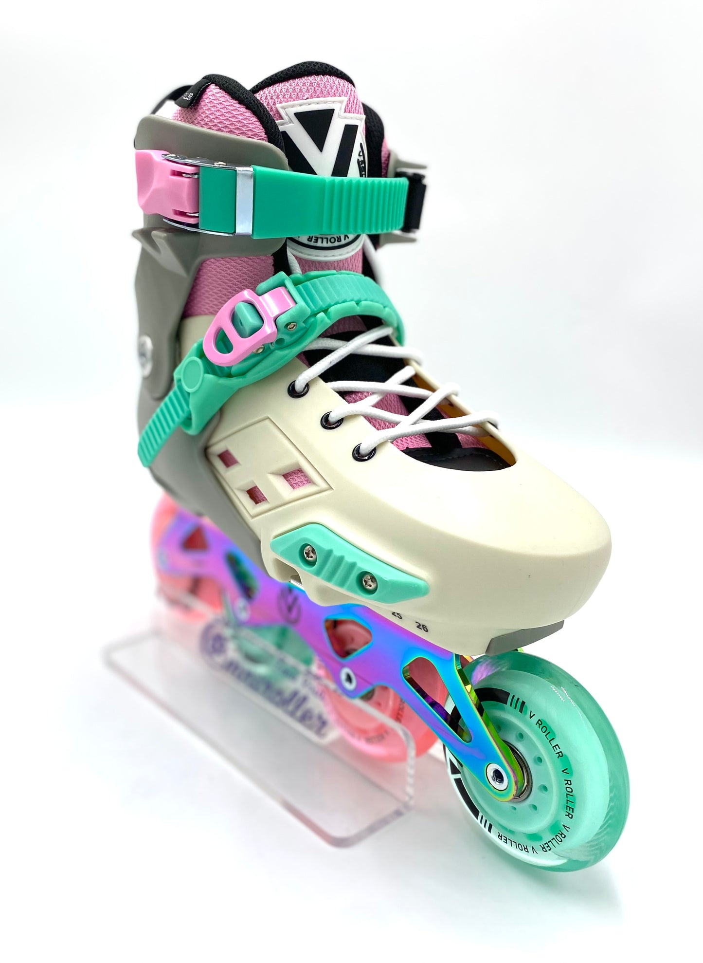 Patines en linea Freeskate VRoller Rosa Tornasol