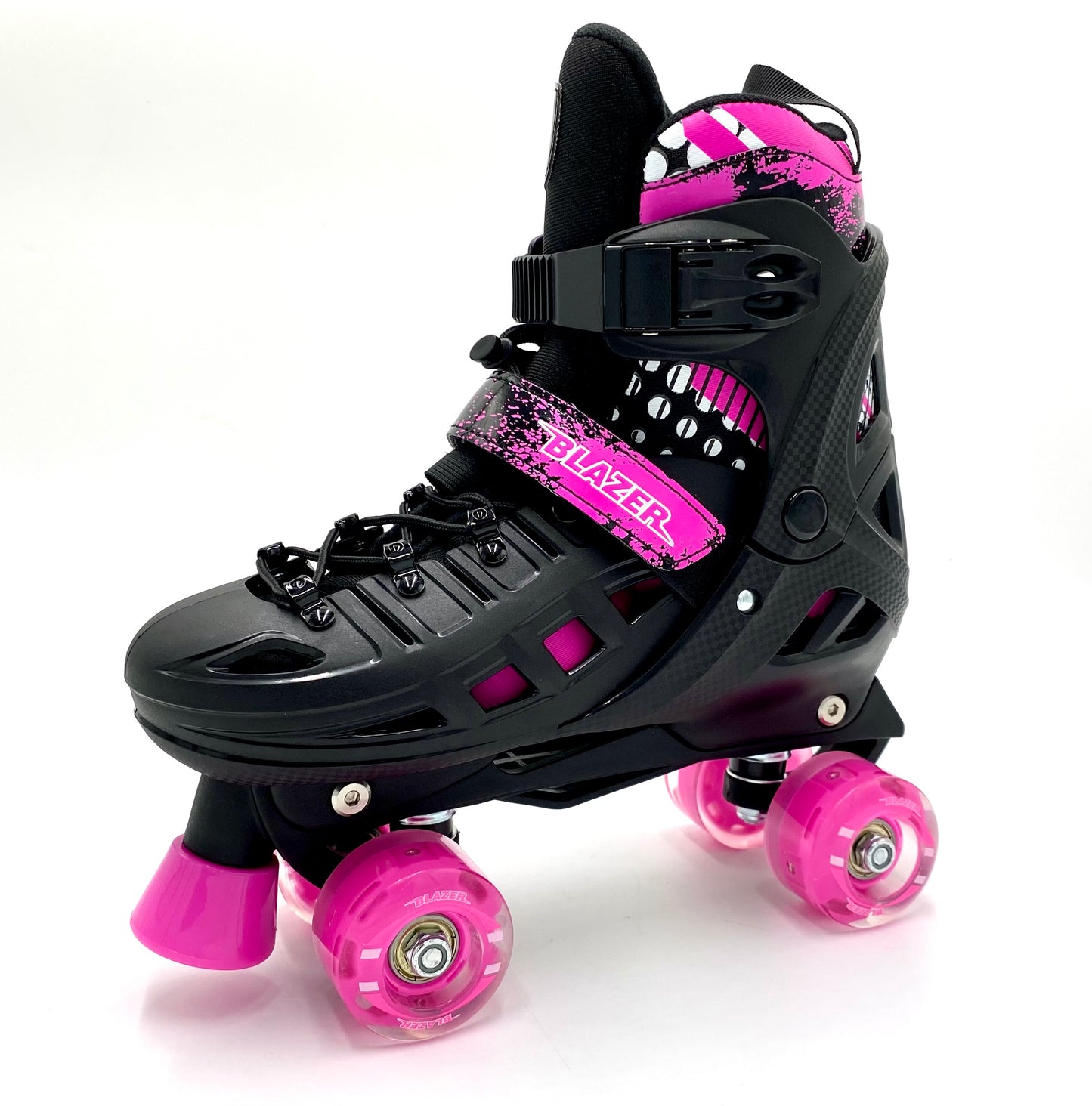 Patines Blazer 2 en 1 Negro Rosa Fitness Quad