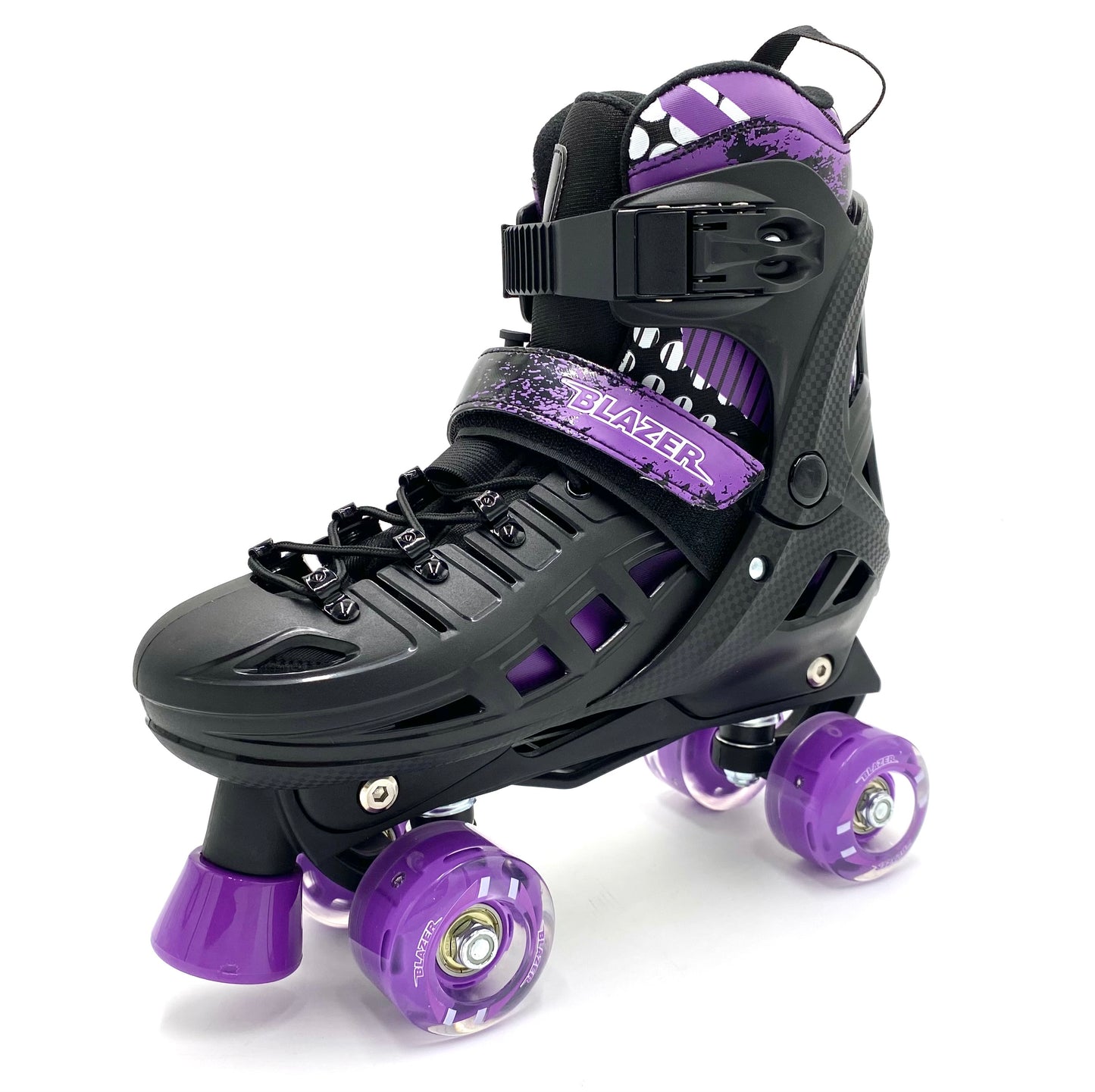 Patines Blazer 2 en 1 Negro Morado Fitness Quad