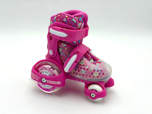 VRoller Trainer Skate Kit with Pink Protections