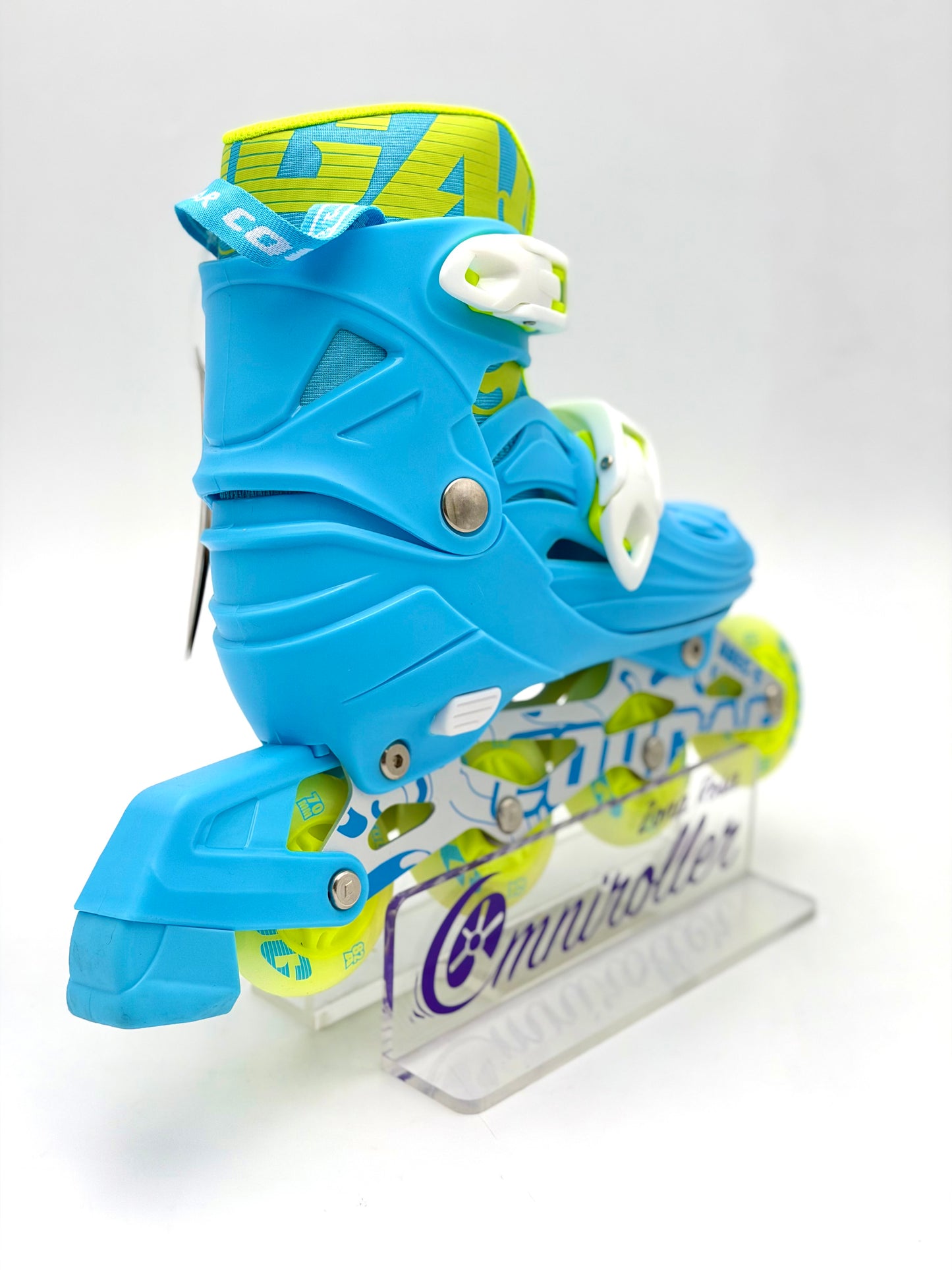 Kit de Patines Ajustables Fitness para niños con protecciones Cougar Azul