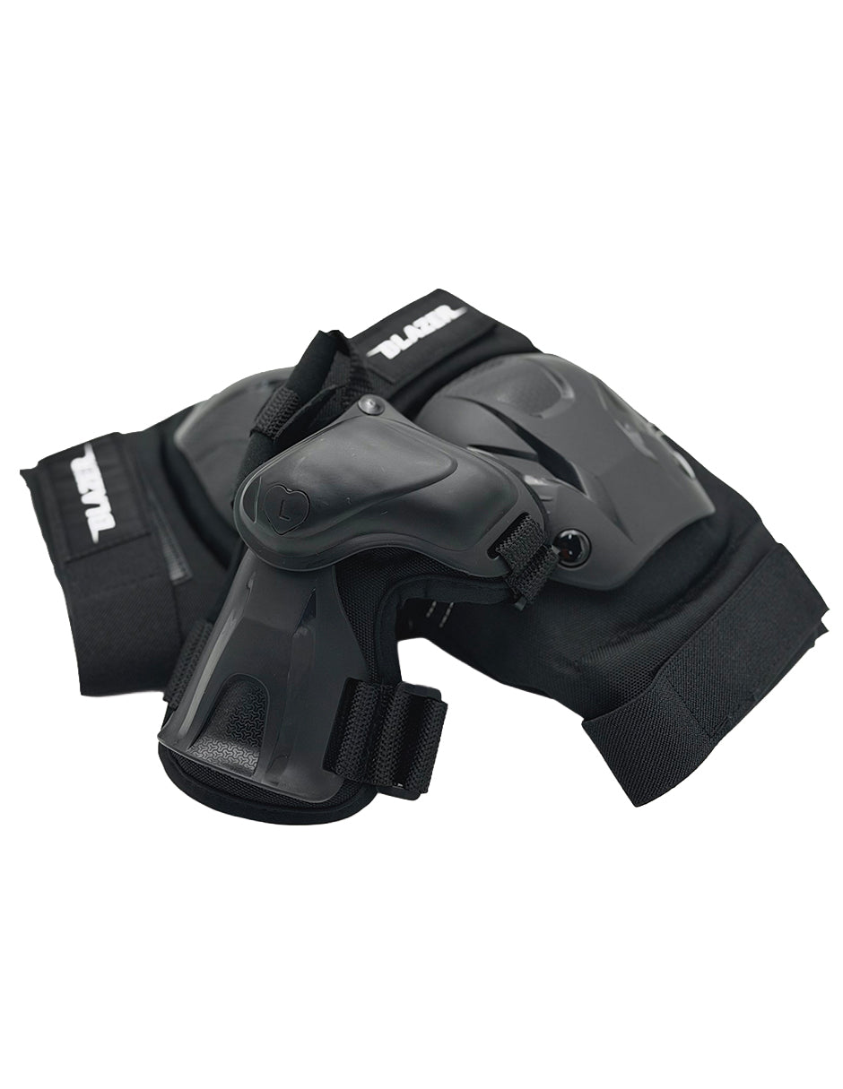 Equipo de protecciones Muñequeras, Coderas y Rodilleras Blazer Ultra Negro
