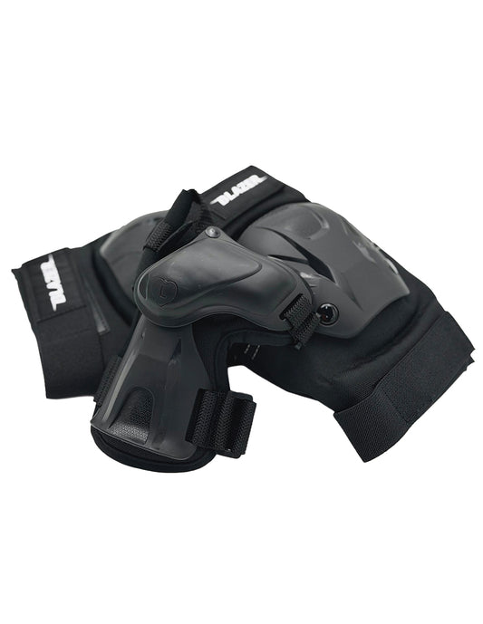 Equipo de protecciones Muñequeras, Coderas y Rodilleras Blazer Ultra Negro