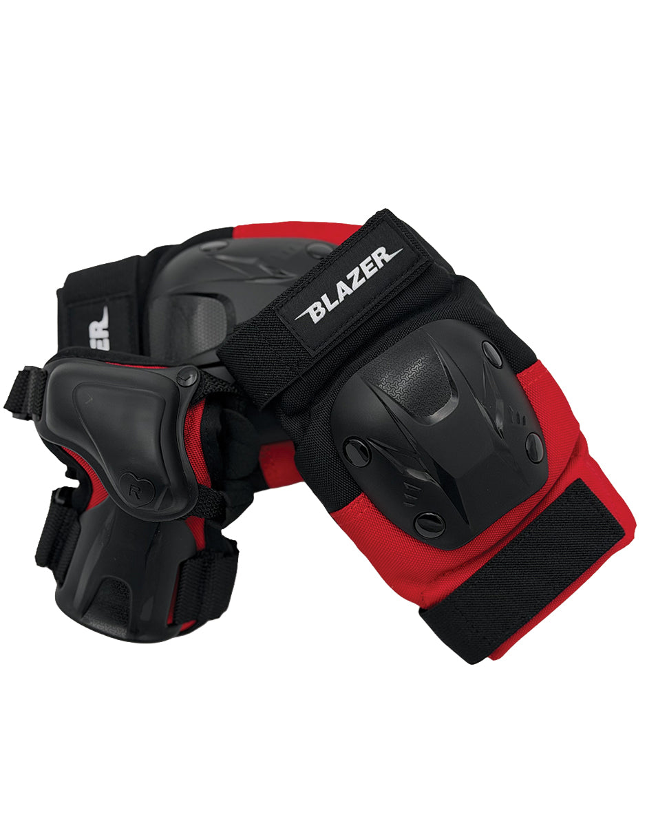 Equipo de protecciones Muñequeras, Coderas y Rodilleras Blazer Ultra Rojas