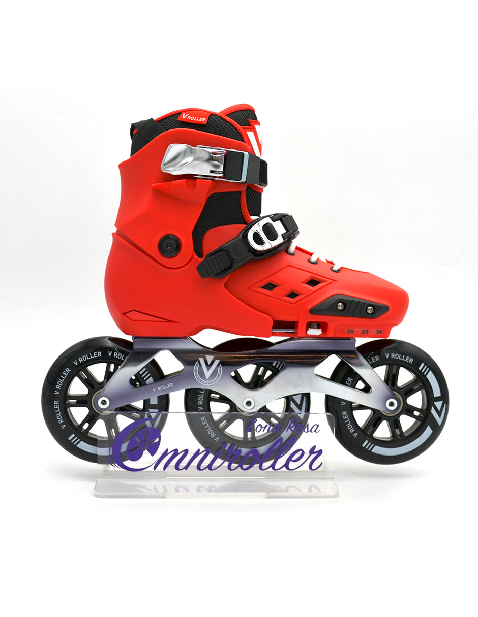 Patines en linea Fitness Pro VRoller 3W Rojo