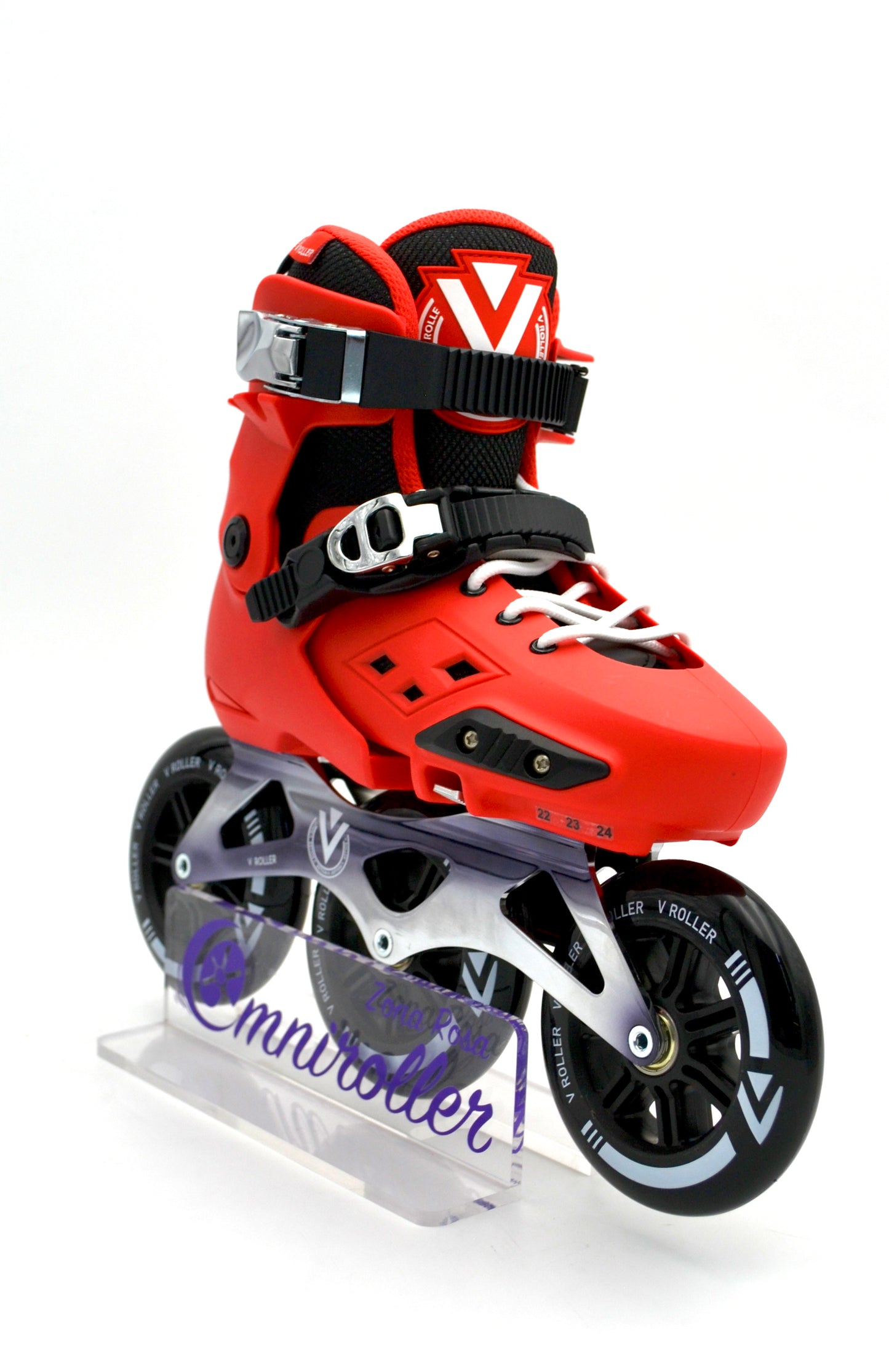 Patines en linea Fitness Pro VRoller 3W Rojo