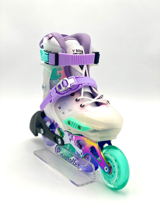 Patines en linea Freeskate VRoller X1 Morado Verde