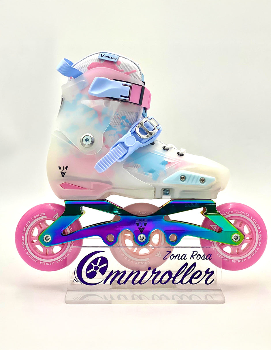 Patines en linea Freeskate VRoller X1 3W Rosa Tornasol
