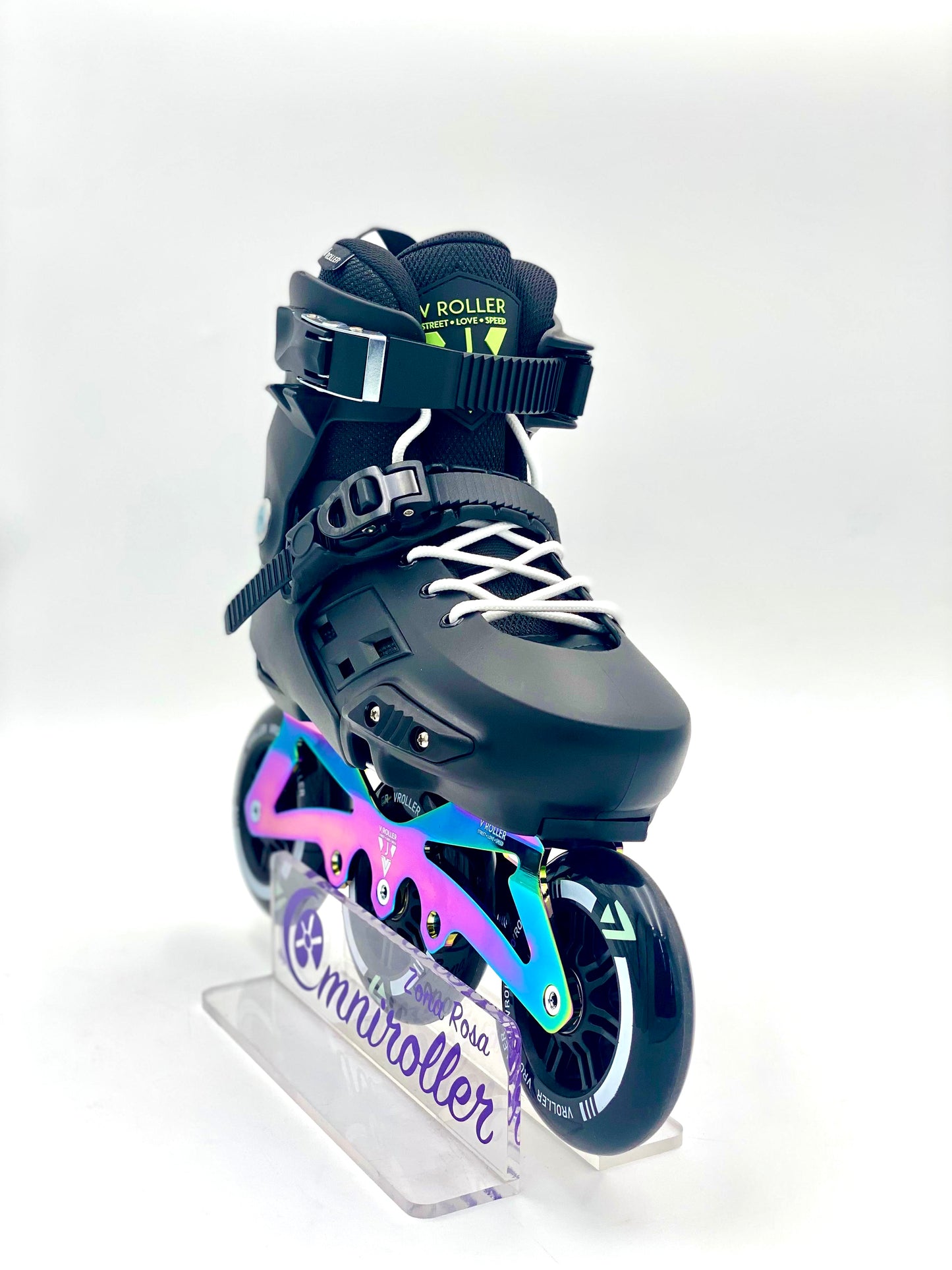 Patines en linea Freeskate VRoller X1 3W Negro Tornasol