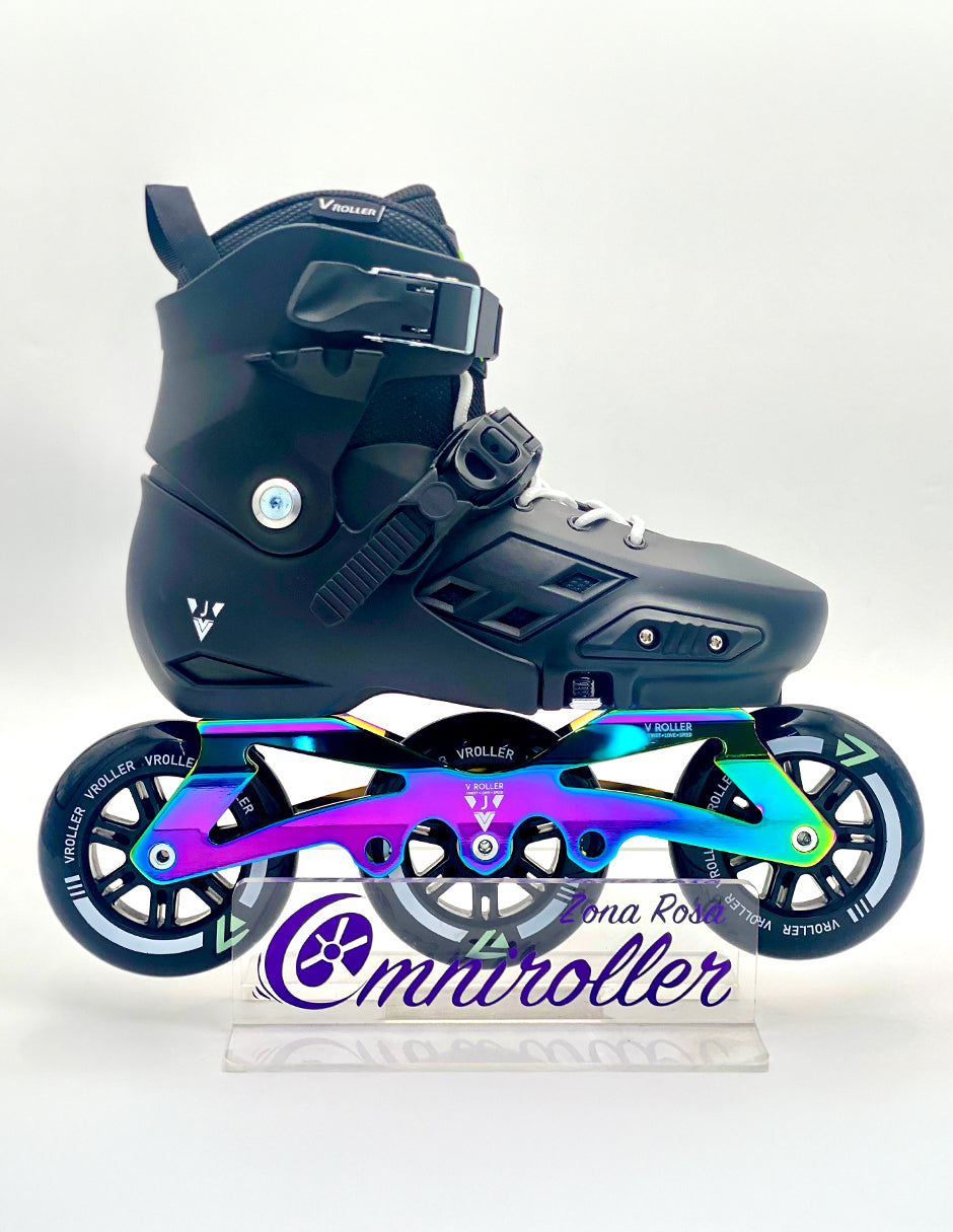 Patines en linea Freeskate VRoller X1 3W Negro Tornasol