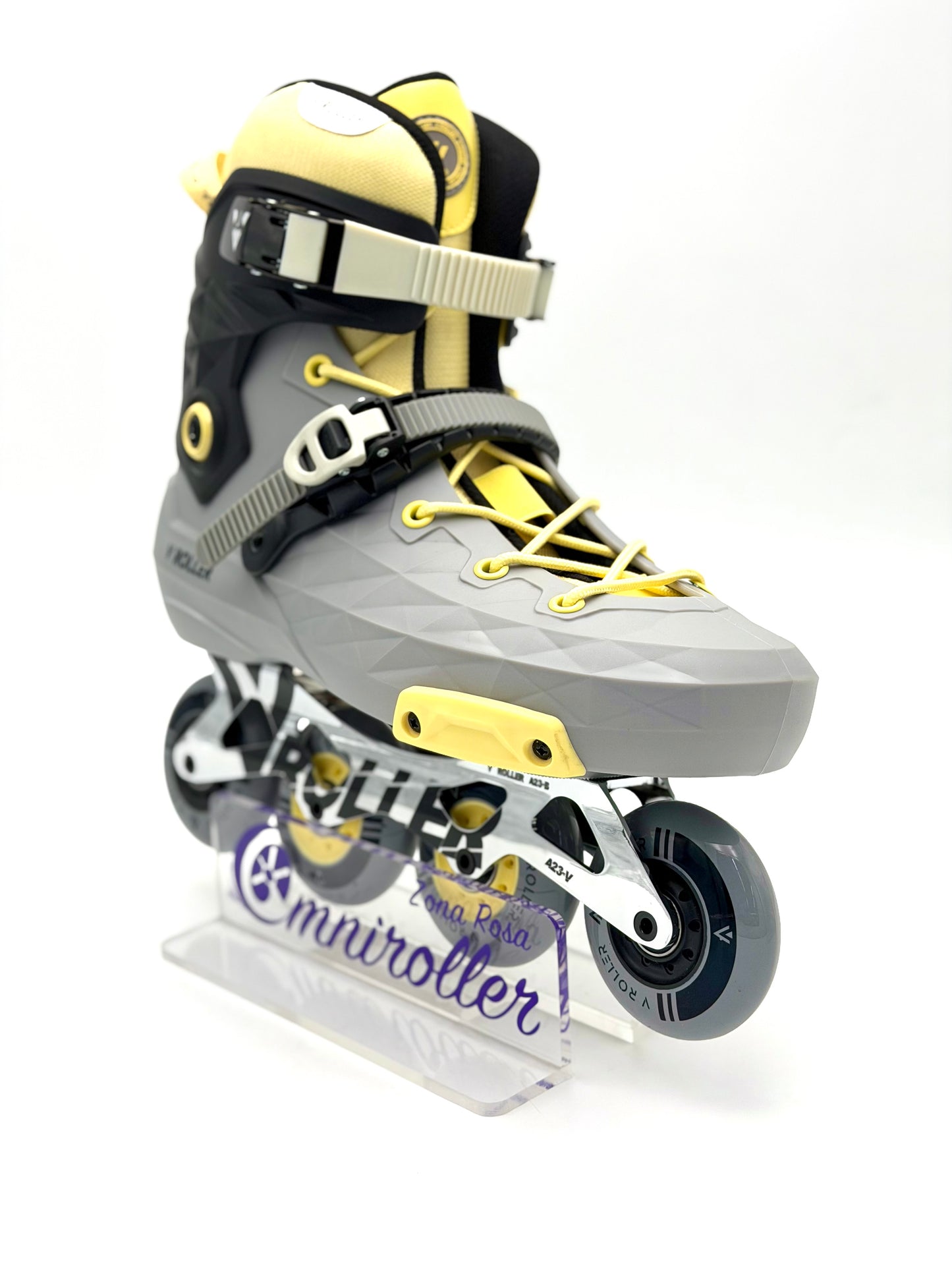 Patines Freeskate VRoller A23 Gris Amarillo