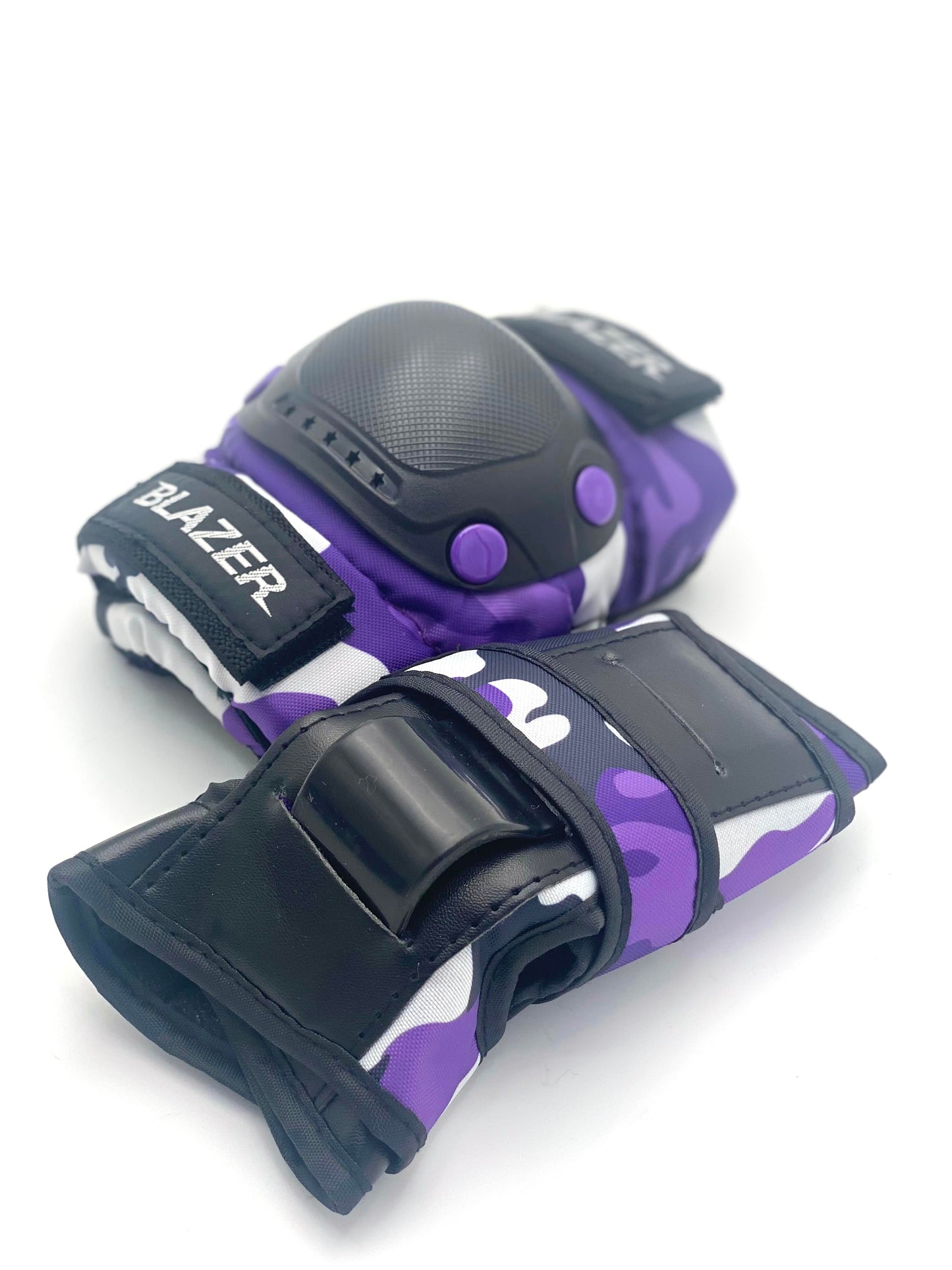 Equipo de protecciones Muñequeras, Coderas y Rodilleras Blazer Sport Morada