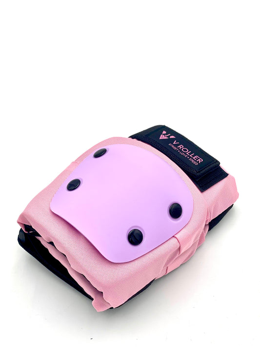 Equipo de protecciones Muñequeras, Coderas y Rodilleras VRoller Rosa