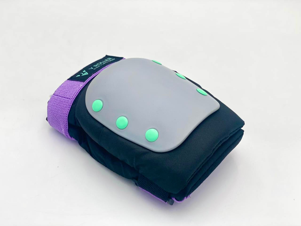 Equipo de protecciones Muñequeras, Coderas y Rodilleras VRoller Gris Morada