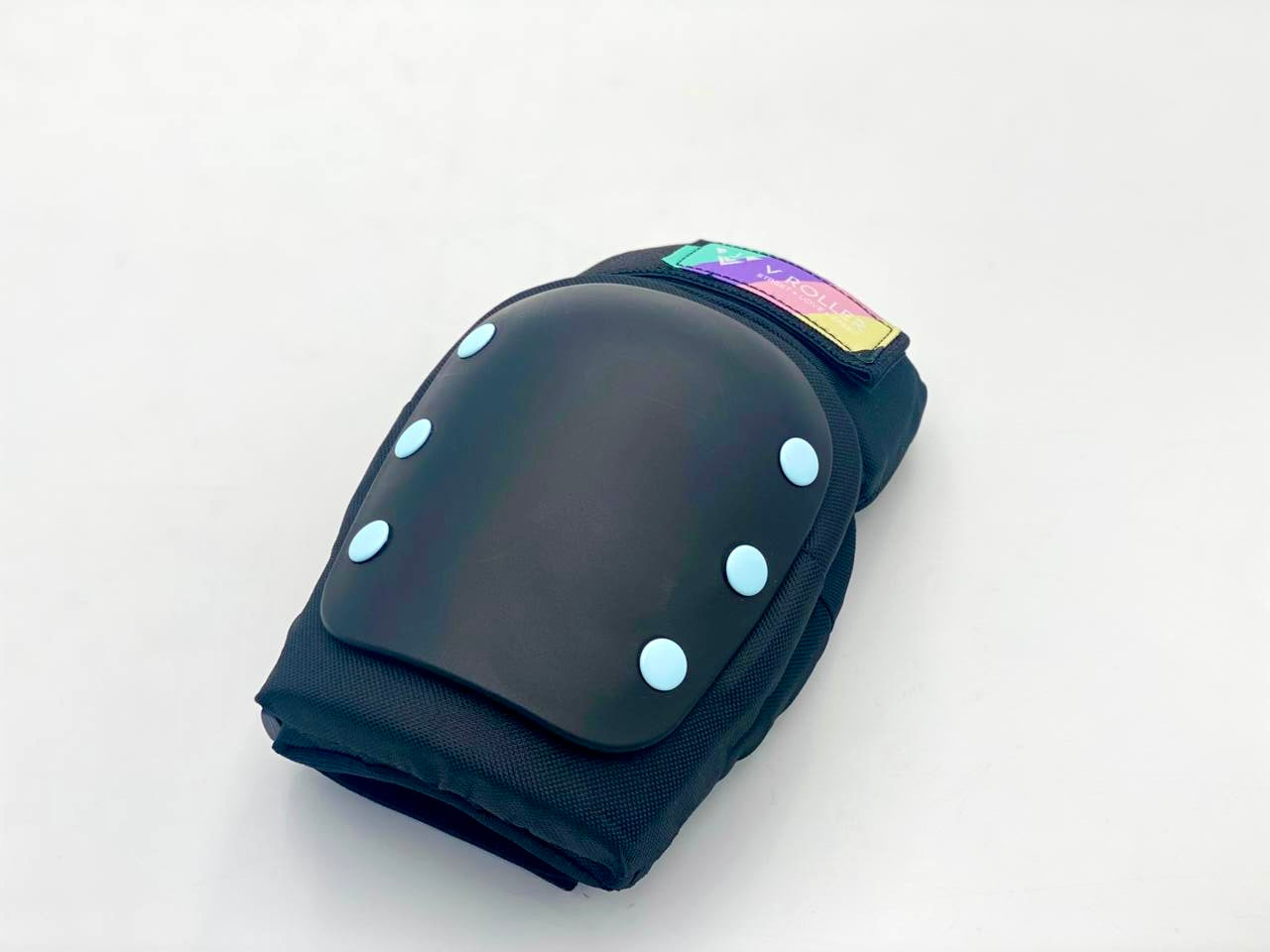 Equipo de protecciones Muñequeras, Coderas y Rodilleras VRoller Negro Arcoiris