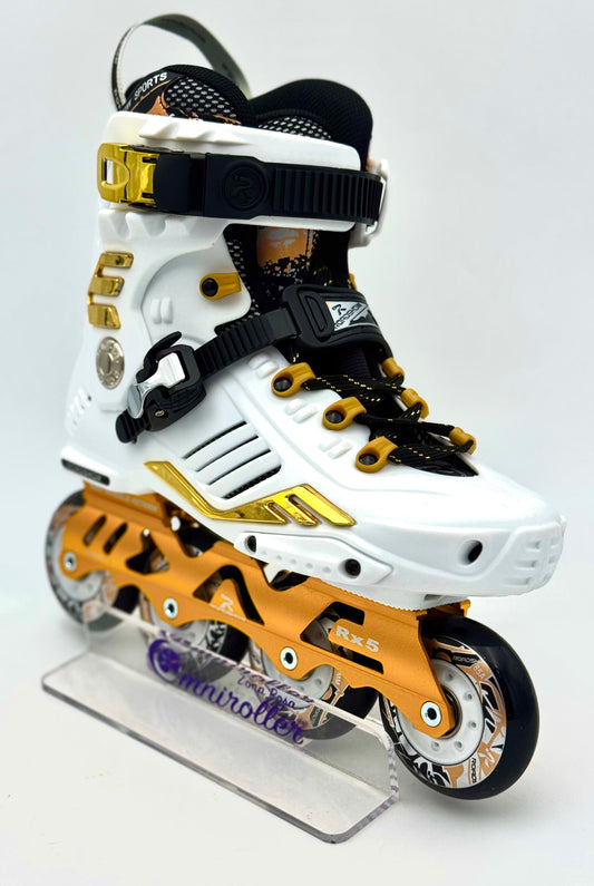 Patines Freeskate Roadshow Rx5 Blanco Dorado