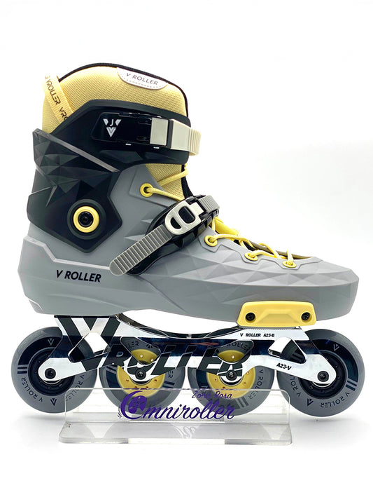 Patines Freeskate VRoller A23 Gris Amarillo