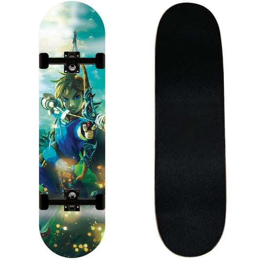 Patineta Skate Legend of Zelda Link & Bow