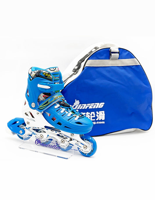 Soft Fitness Inline Skate Blue Blazer with Backpack