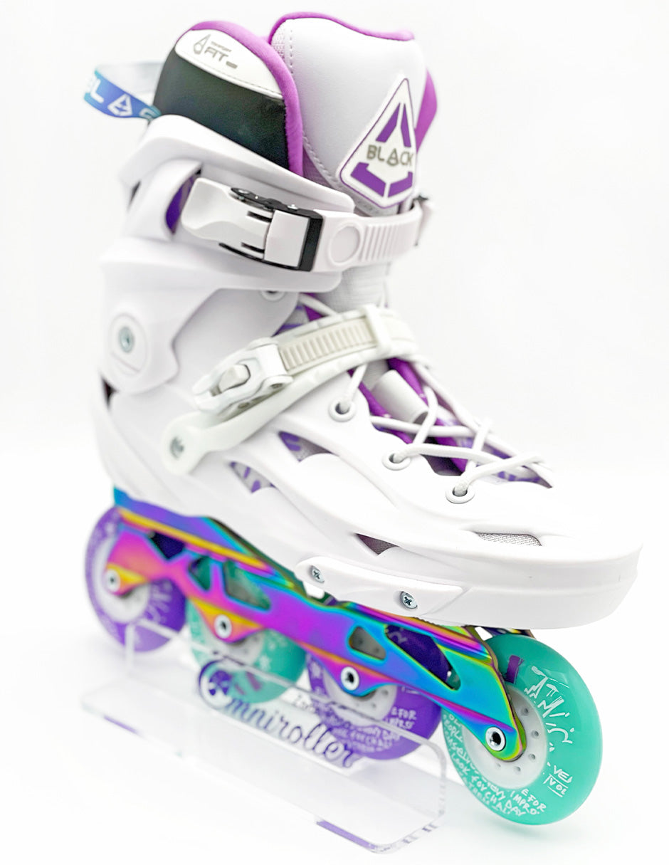 Patin Freeskate Black White Litmus 🌈